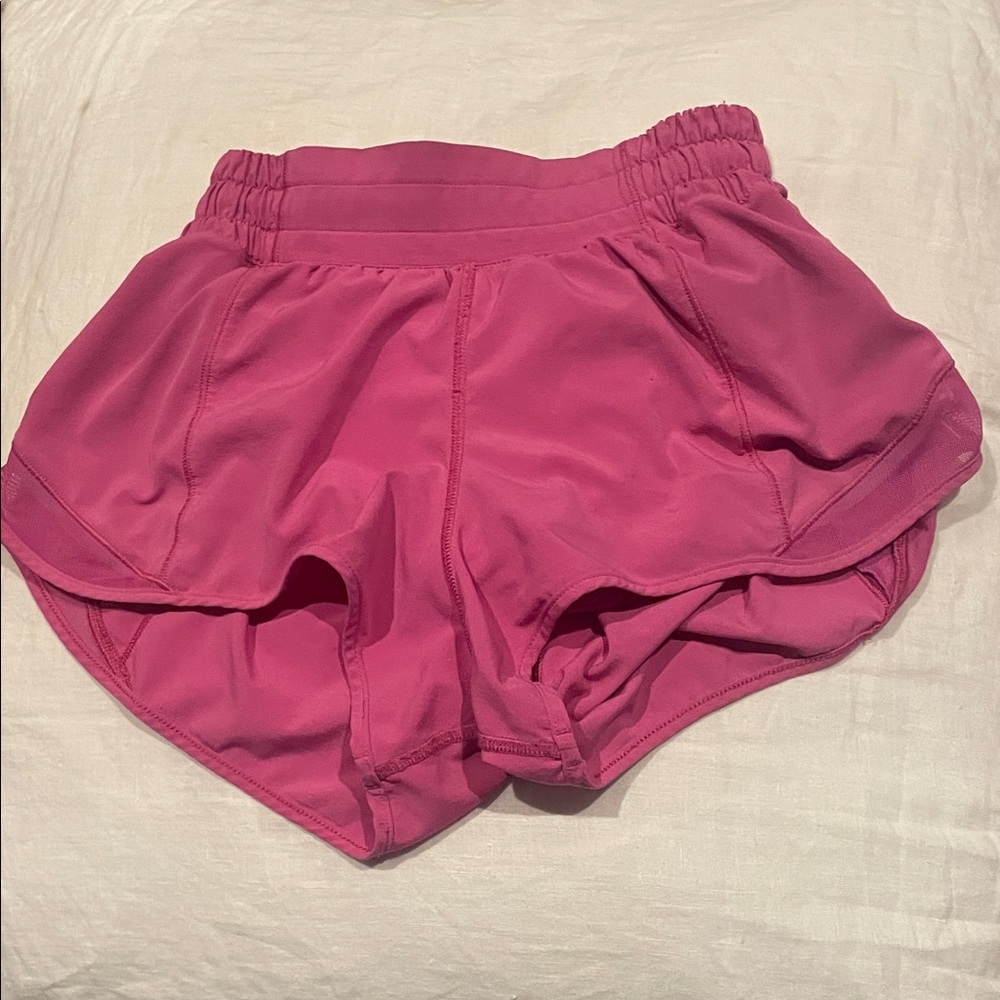 lululemon athletica Vibrant Pink Athletic Shorts